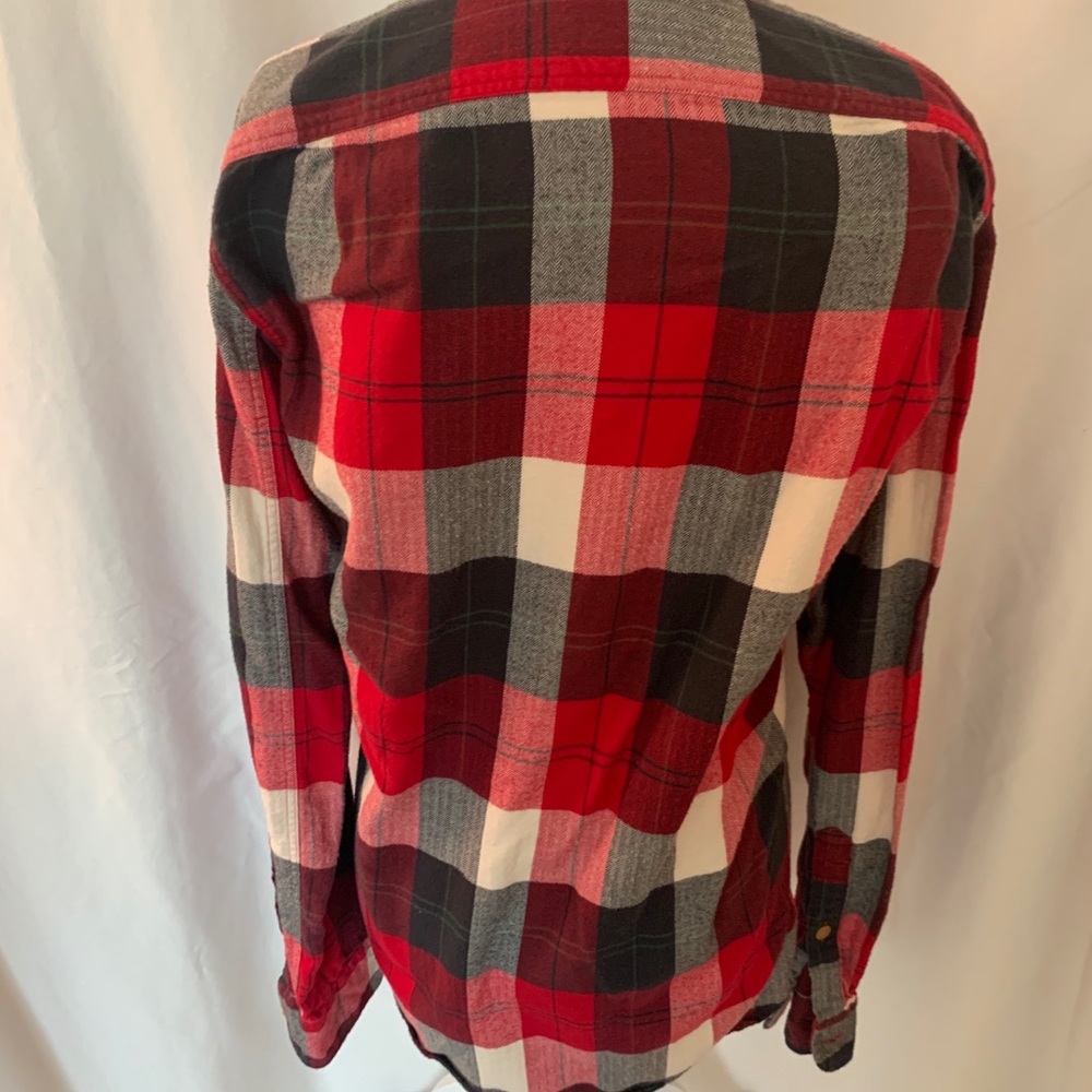 J. Crew Red Flannel Button Down - image 4